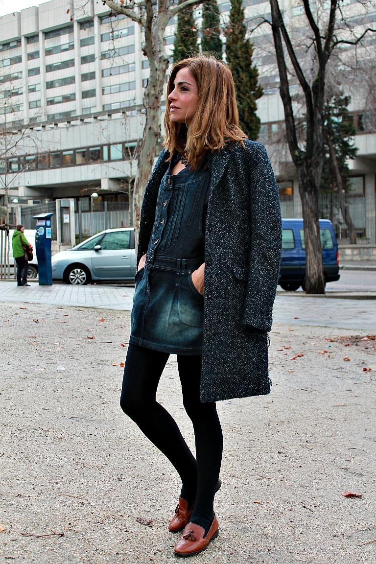 falda-peto con mocasin