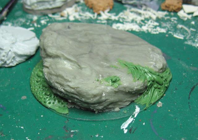 James Wappel Miniature Painting: It's pure chaos!  Strange rocks...