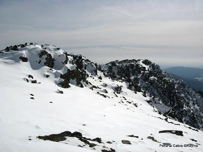 Peña la Cabra desde el Puerto de la Puebla, Sierra del Rincón 2-3-13