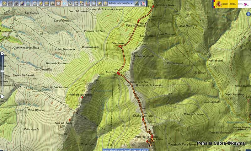 Peña la Cabra desde el Puerto de la Puebla, Sierra del Rincón 2-3-13
