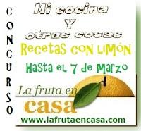 Participo en,Mi cocina y otras cosas, Recetas con limón, patrocinado por La fruta en casa
