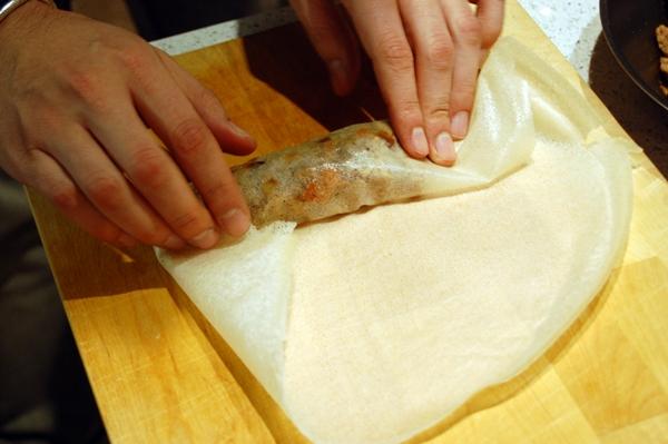 Rollitos de primavera caseros paso a paso