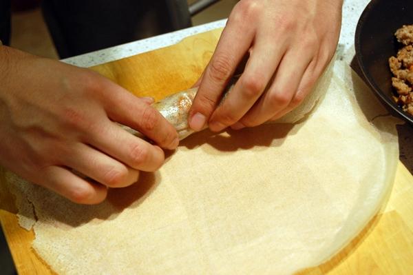 Rollitos de primavera caseros paso a paso