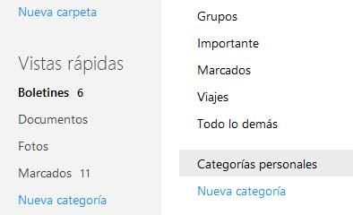 filtros Outlook