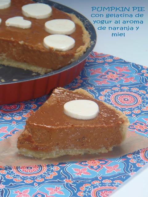 PUMPKIN PIE CON GELATINA DE YOGUR AL AROMA DE NARANJA Y MIEL