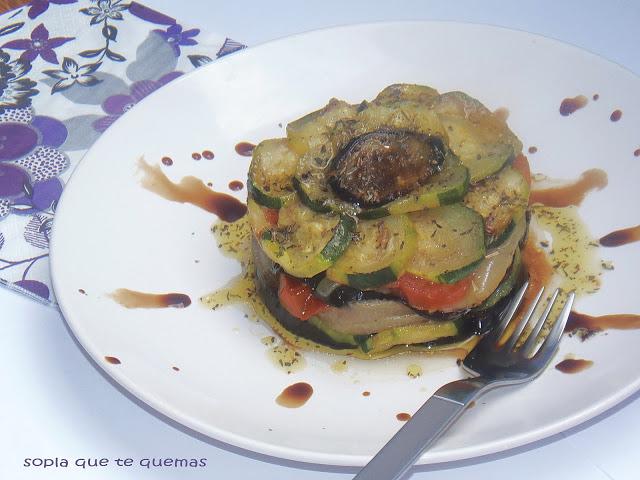 VERDURAS ASADAS CON VINAGRETA (Ratatoille)