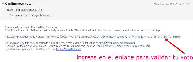 ¡Concursando en Big Blog Exchange 2013!