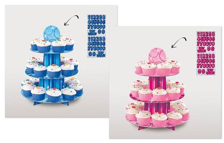 elegantes stands para cupcakes