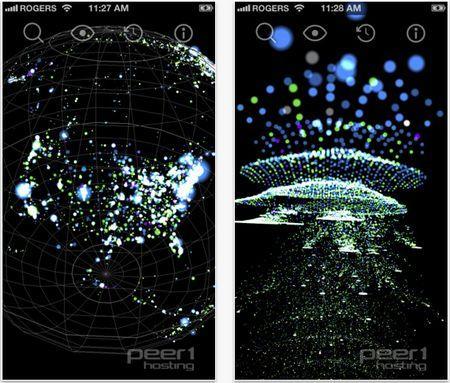 Map of the Internet, aplicación móvil para iOS y Android que visualiza Internet en 3D map-of-the-internet