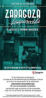 CENTRO DE HISTORIAS. ZARAGOZA DESAPARECIDA, EL OCIO EN EL PASADO INMEDIATO