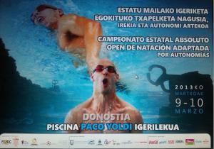 Campeonato Estatal de natación adaptada por Comunidades Autónomas.