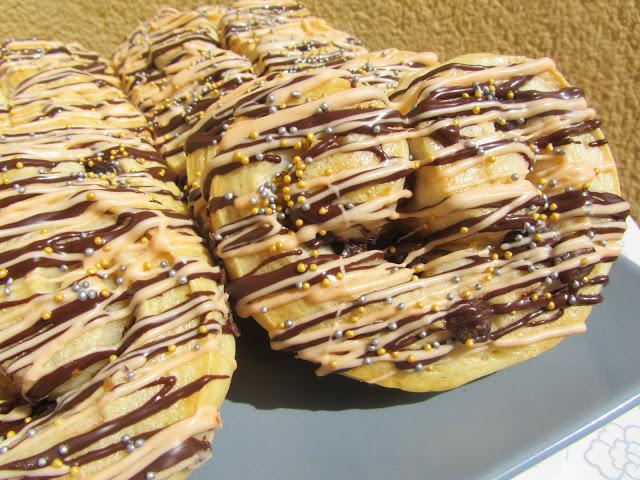 Palmeritas brioche con chocolate