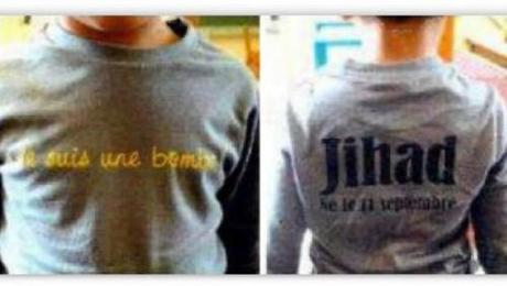 Una madre envía a su hijo “Jihad” al colegio con una camiseta donde dice “Soy una bomba” Jihad: soy una bomba