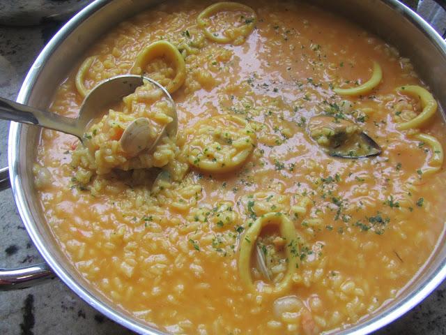 Risotto de marisco (Arroz caldoso)