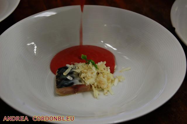 GAZPACHO DE CEREZAS CON CABALLA Y QUESO DE CABRA: RECETAS DE ALTA COCINA