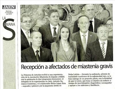 La Audiencia de AMES con la Princesa de Asturias en DIARIO JAÉN.