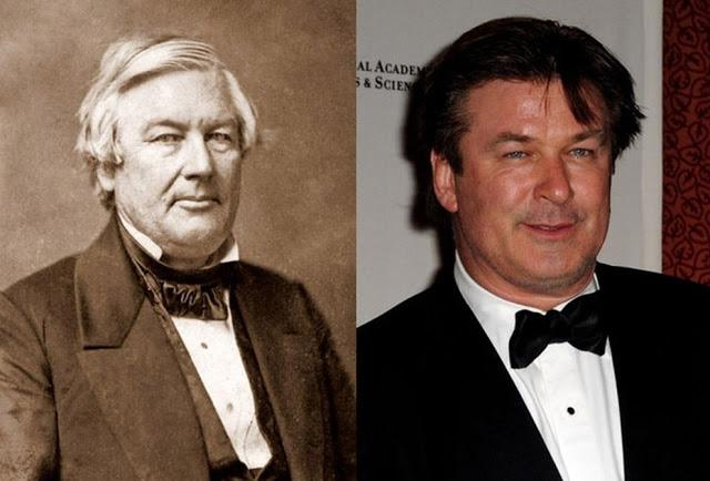 Parecidos razonables: Millard Fillmore y Alec Baldwin.