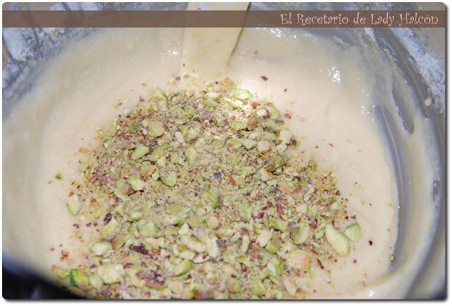 Cupcakes de pistacho y chocolate