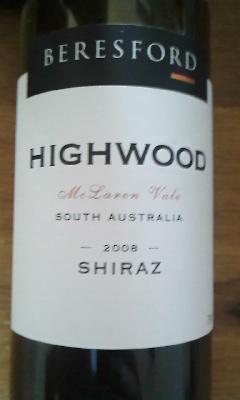 BERESFORD HIGHWOOD Precio entre 13-15 euros. WINE SOUTH A...