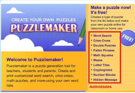 PUZZLEMAKER: Crear juegos divertidos para imprimir