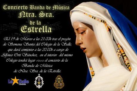 Pregón de Semana Santa en el Colegio la Salle y Concierto de la Banda de la Estrella