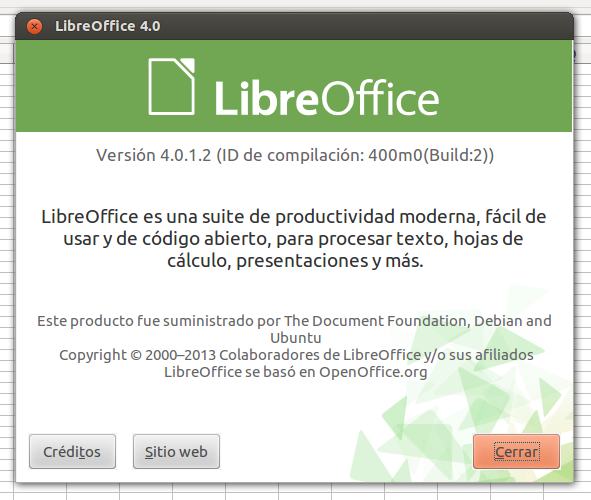 libreooffice 4 Instala LibreOffice 4.0 desde su repositorio oficial