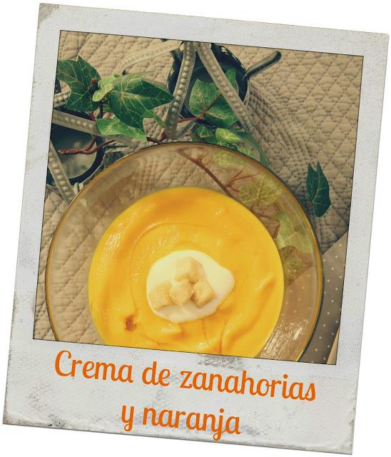 crema de zanahoria y naranja - carrots and orange cream