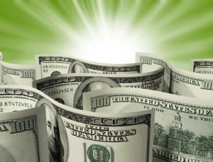 $100 banknotes background