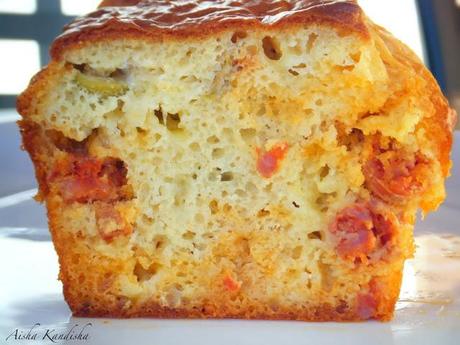 PASTEL SALADO DE CHISTORRA Y ACEITUNAS