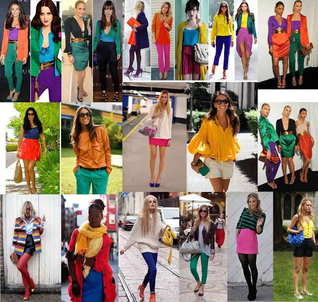 Color total, Color block, Colorimetria = alegría al vestir