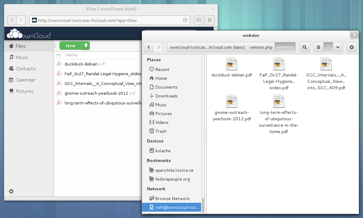 nautilus owncloud files Nuestro escritorio en la nube: ownCloud se integrará en GNOME 3.8