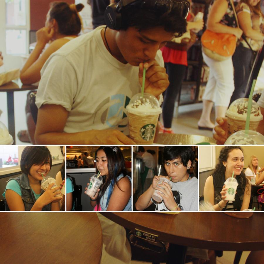 @ Starbucks with friends