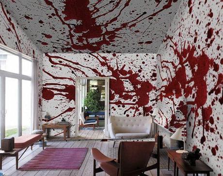 Papel pintado sangre Las paredes más originales con papel pintado