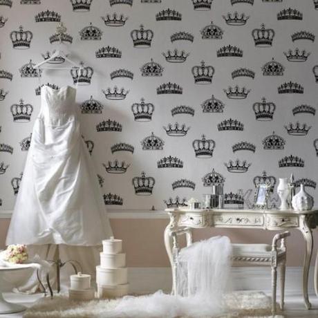 papel-pintado-honor-boda-real 3 Las paredes más originales con papel pintado