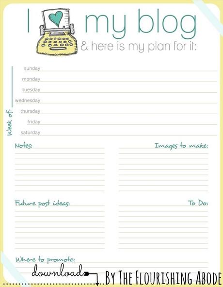 Blog planner