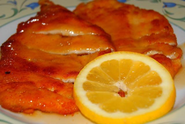 Filetes de pechuga de pollo al limon (receta china)
