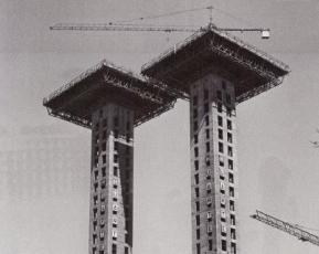 Obras de las Torres de Colón en Madrid