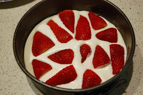 Tarta de queso y fresas paso a paso