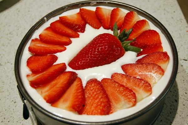 Tarta de queso y fresas paso a paso