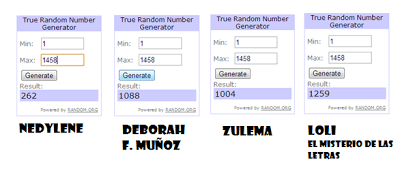 Ganadores Sorteo Un lado oscuro de la Luna (formato electrónico)