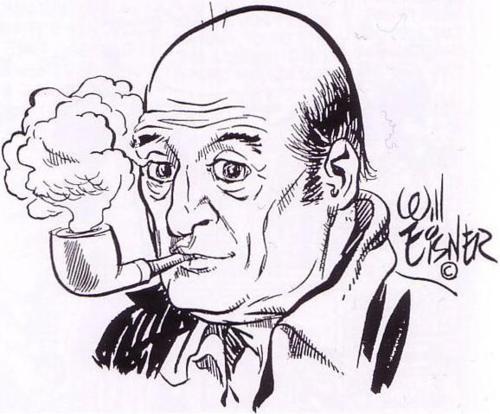 Eisner, como le encontramos a faltar, maestro.
Autorretrato del...