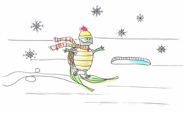 La tortuga patinadora