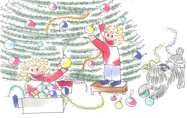 Los adornos de Navidad