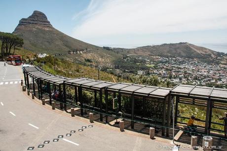 llegada de los buses