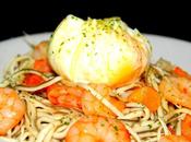 Gulas Ajillo Gambas Huevo poche