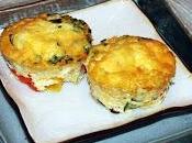 Mini-frittatas calabacín, pimiento cebolla.