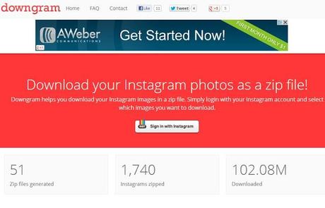 Downgram: Descarga tus fotos de Instagram