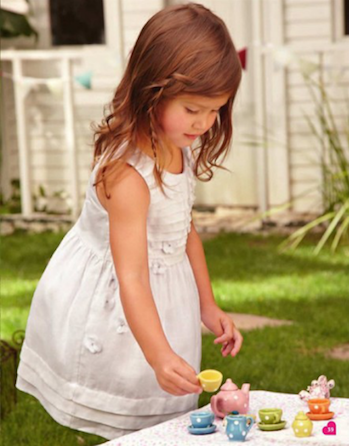 vestido blanco niña verano