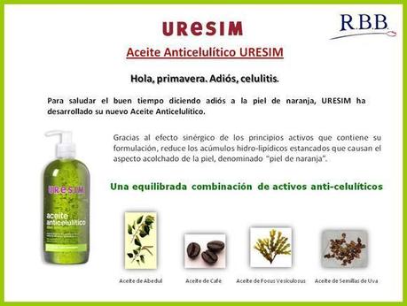 Combate la piel de naranja con el ACEITE ANTICELULÍTICO URESIM‏