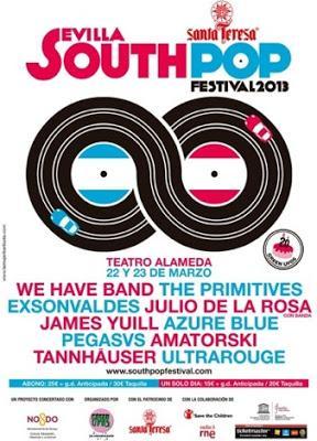 Horarios South Pop Festival (22-23 de Marzo, Sevilla)